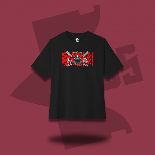 Echos Samurai front Dropshoulder oversize T-shirt