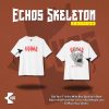 Dropshoulder T-shirt with Skeleton Design